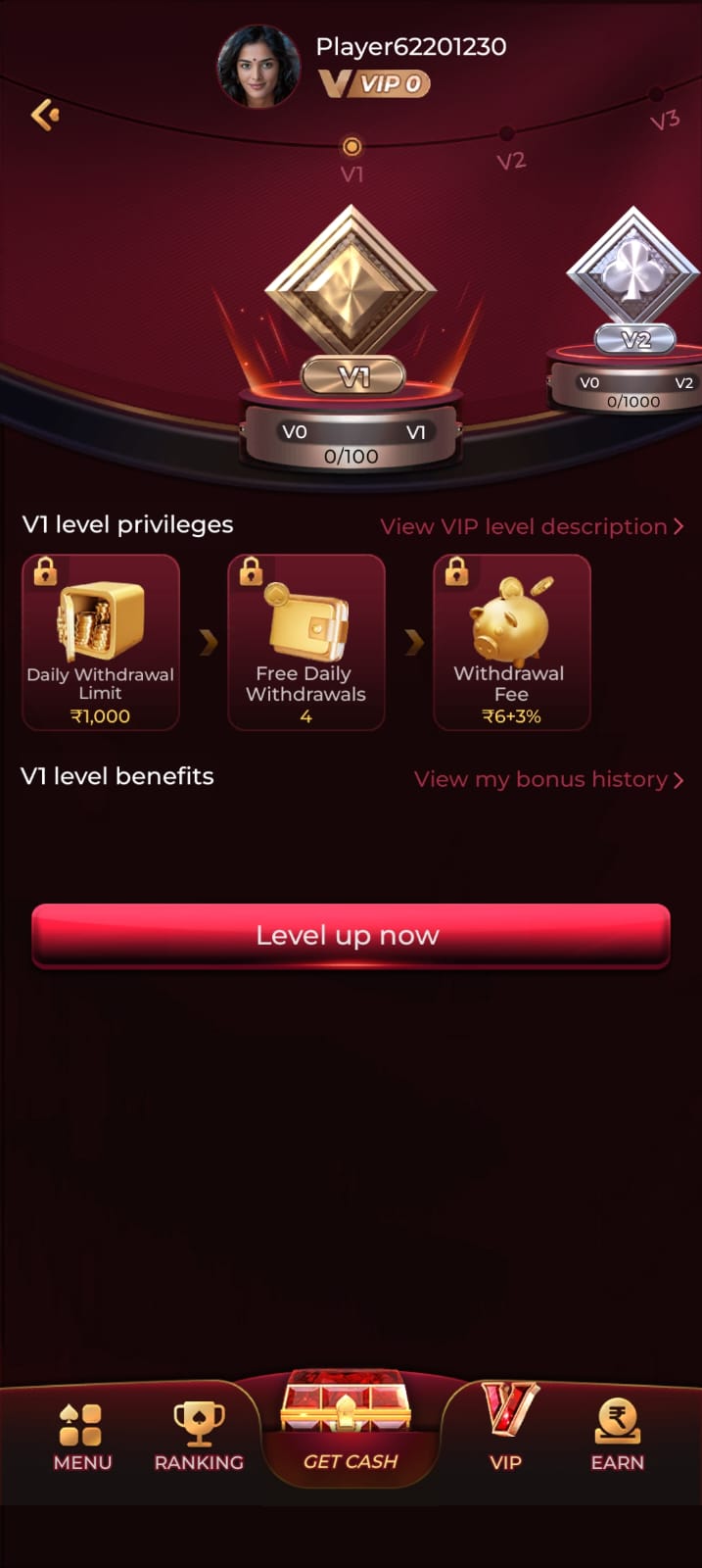 MGM Game mobile app interface with modern gaming experience